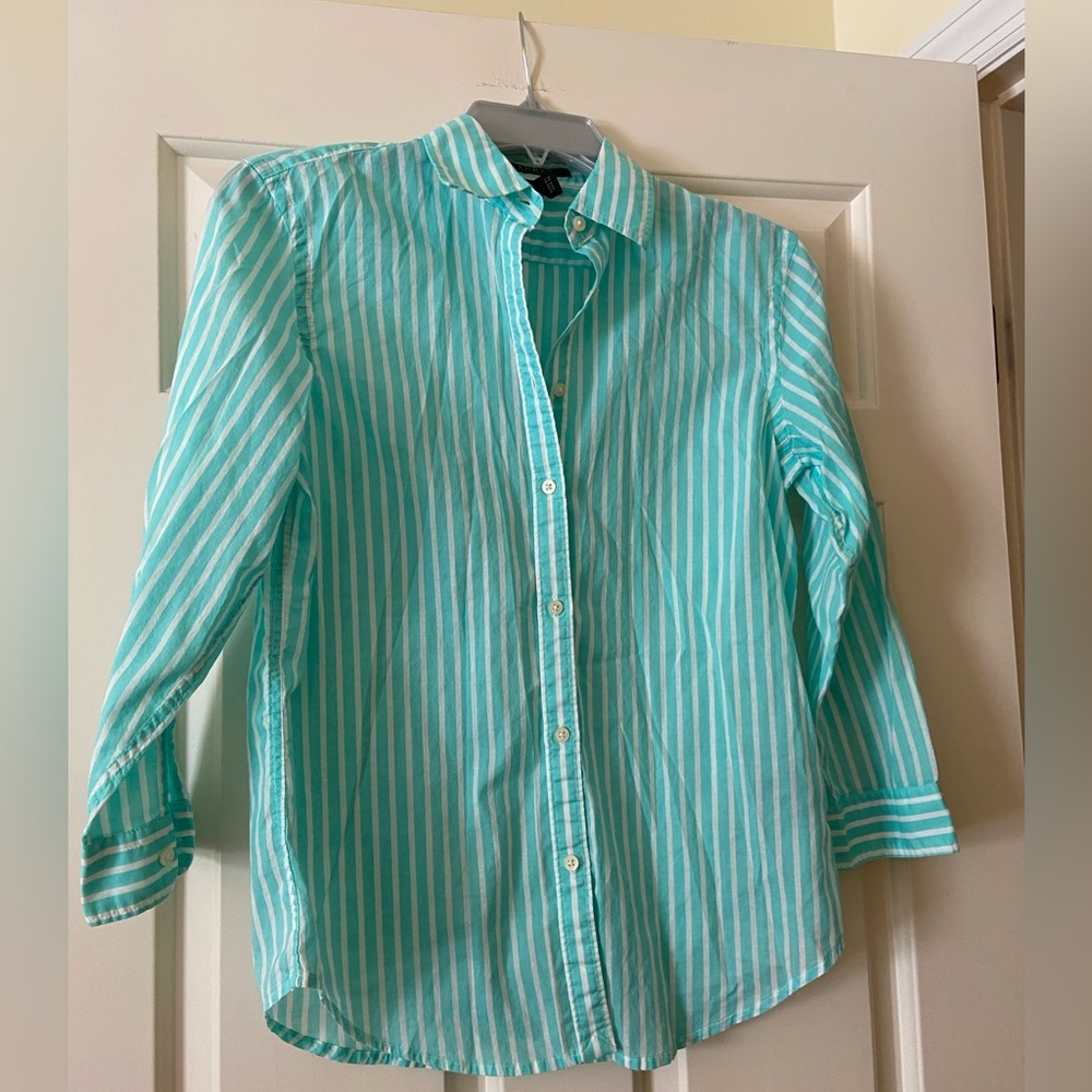 Button down striped shirt